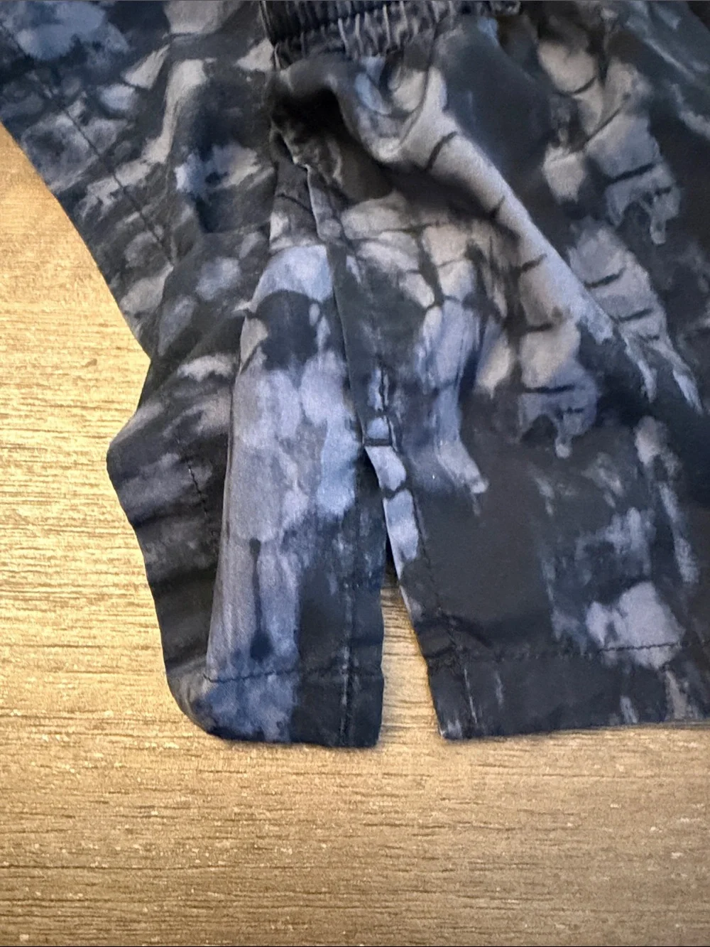 Old Navy Black and Blue Tie-Dye Kids Athletic Shorts